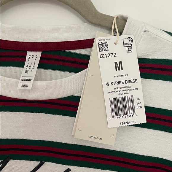 adidas Black and White Striped Dress - Picture 2 of 3